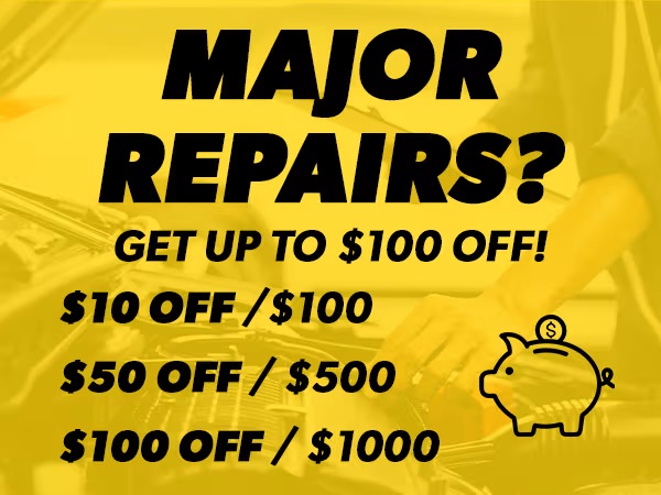 Meineke Car Care | Major Repairs 10% Off | Coupon